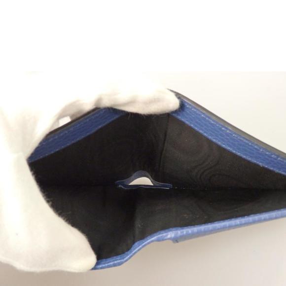 GUCCI Interlocking GG Folding Wallet Blue - Picture 4 of 6